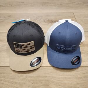 Columbia Blue and Black Trucker Hats